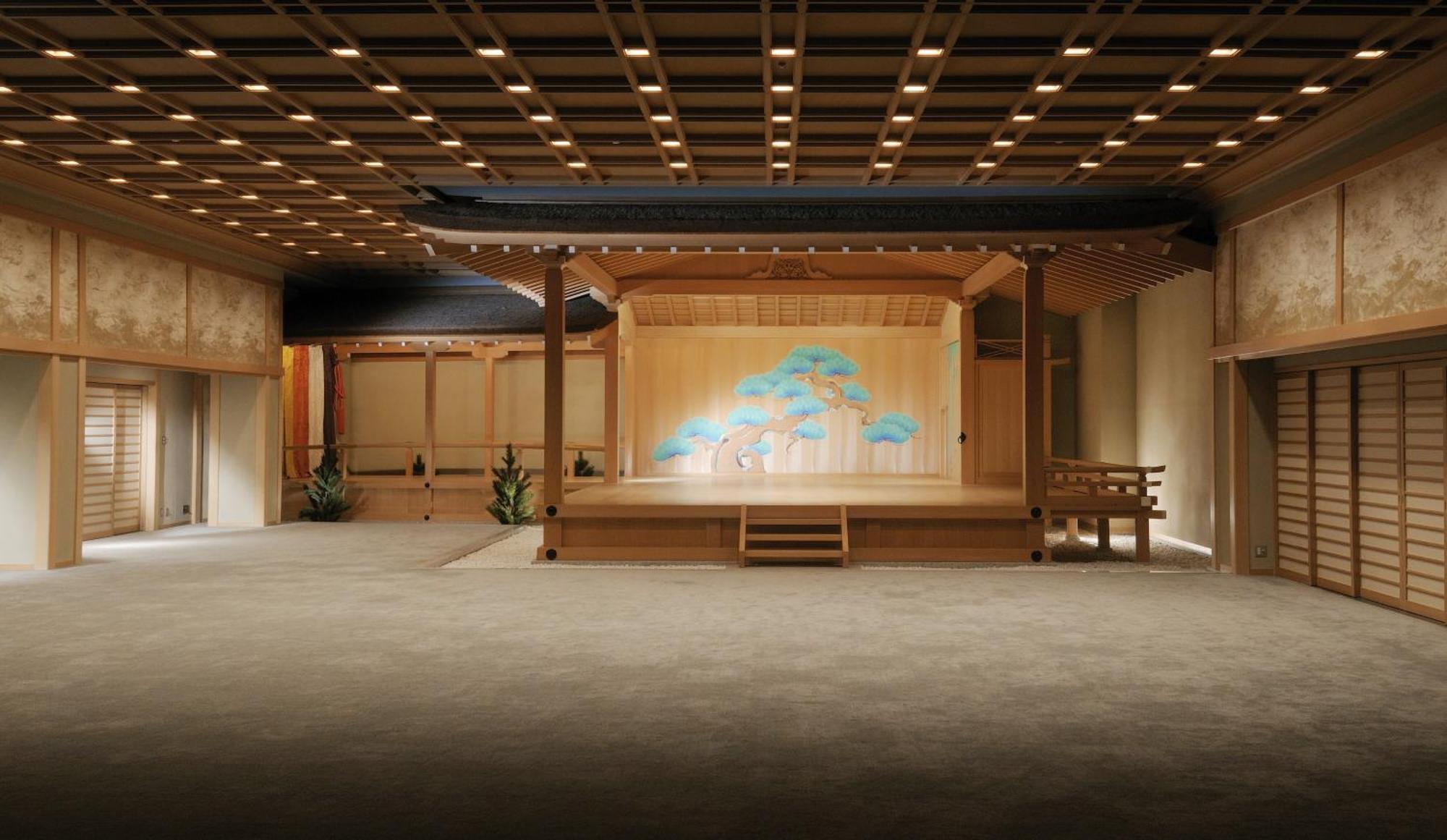 Suimeikan Gero Eksteriør bilde A stage of the National Bunraku Theatre